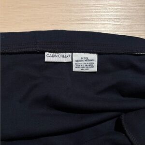 Long dark blue skirt with pockets